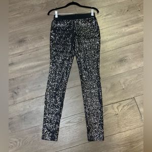 Express sequin leggings small